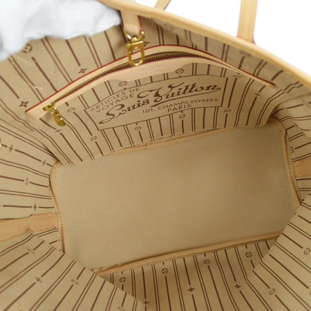 Louis Vuitton Neverfull MM Shoulder Tote Bag Monogram
